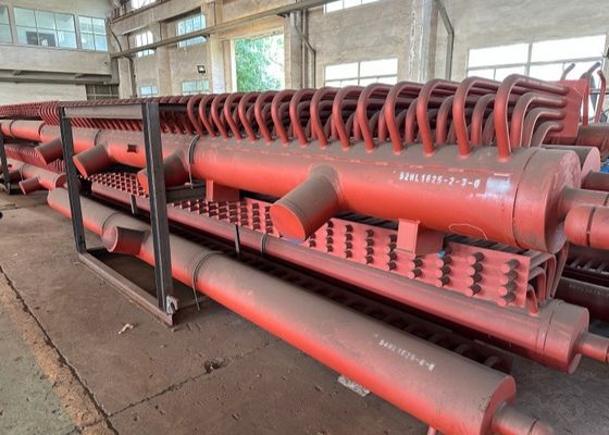 দৈর্ঘ্য 23000mm বয়লার বাষ্প হেডার তাপ এক্সচেঞ্জার ওয়াটার টিউব